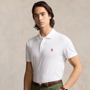 RALPH LAUREN Men's Polo White/Red Horse (Medium)(NEW) $110 MSRP (RARE)
